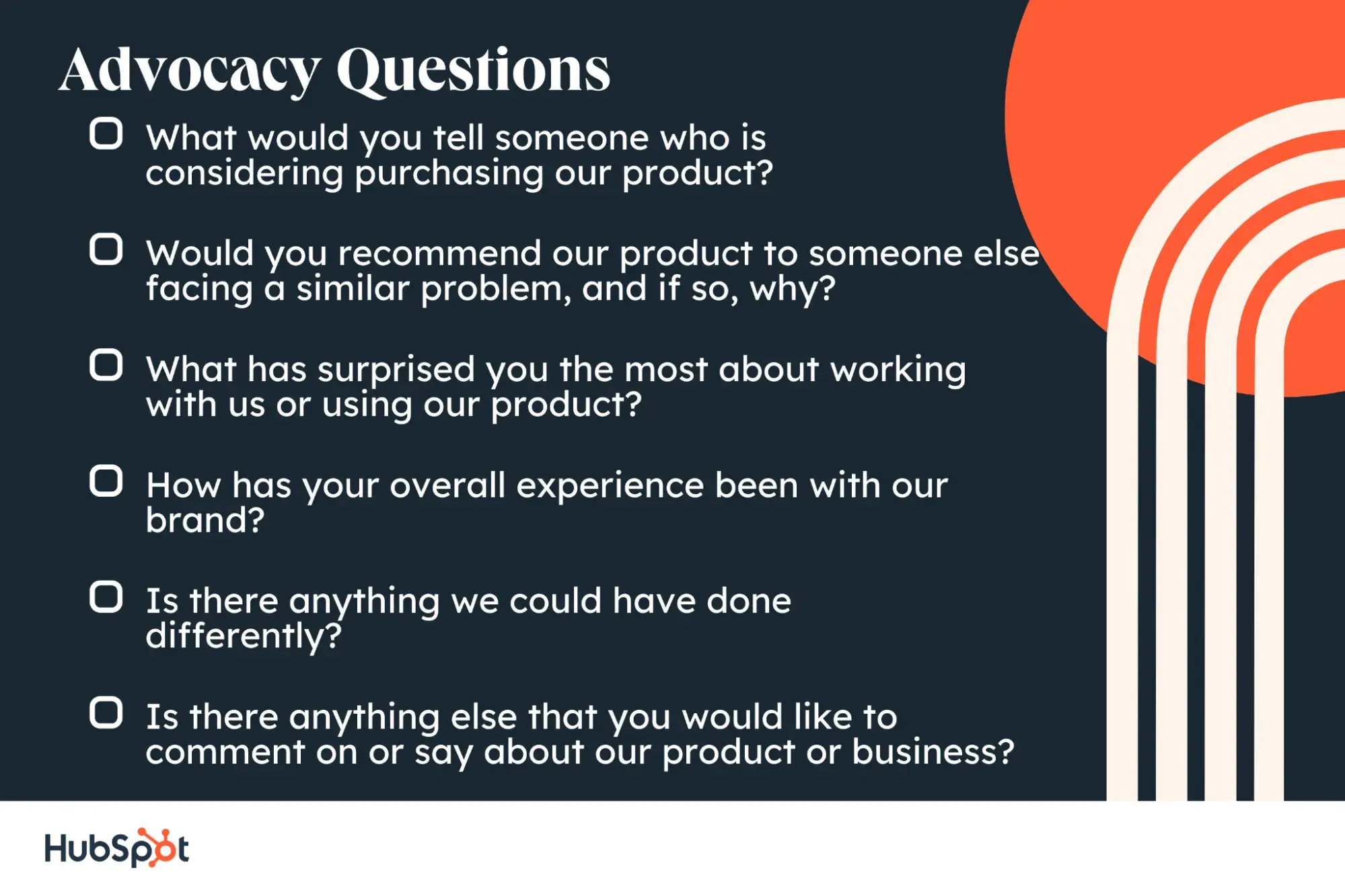 testimonial question, advocacy questions