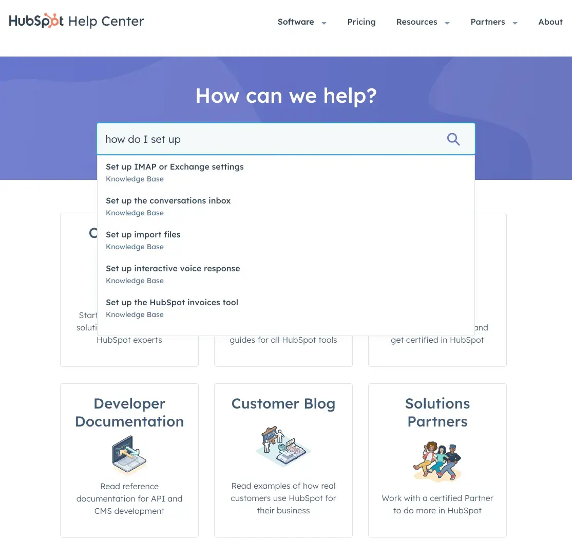 hubspot knowledge base highlighting ai-driven keyword suggestions, knowledge base articles