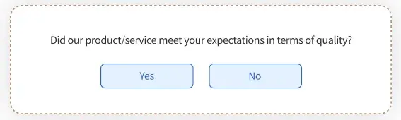 close-ended survey question, dichotomous question