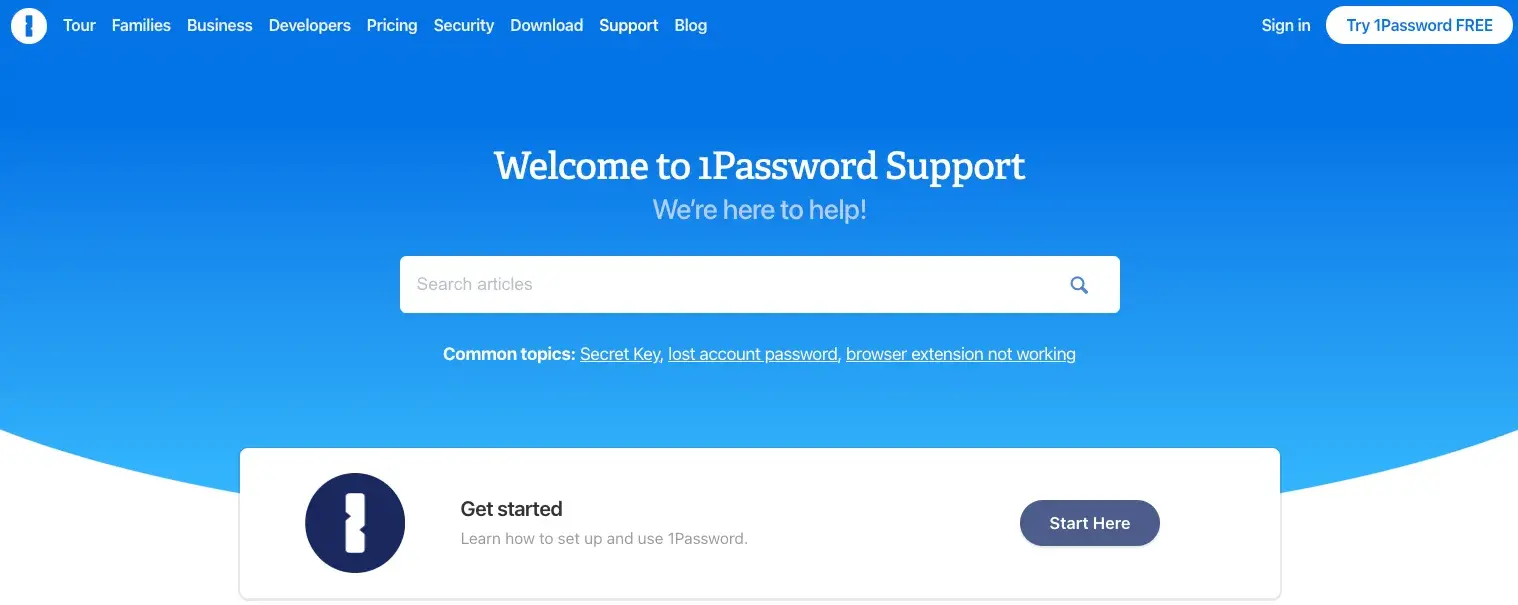1password knowledge base example