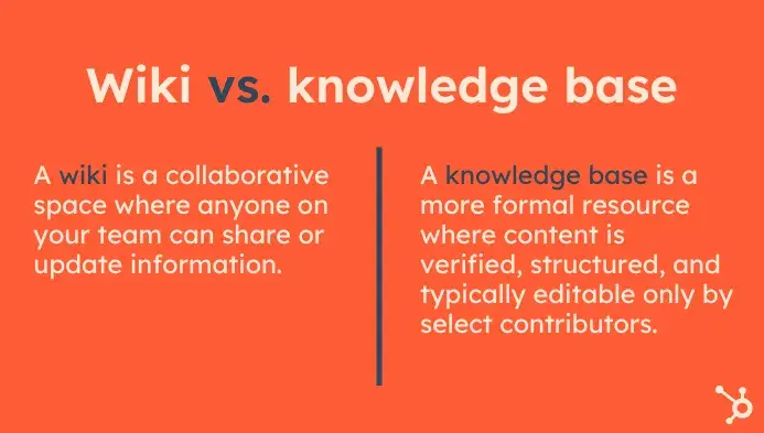 wikis vs. knowledge bases