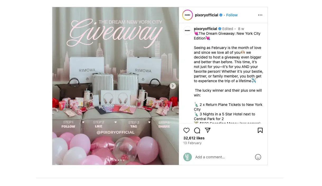 freebie marketing, pixory product giveaway