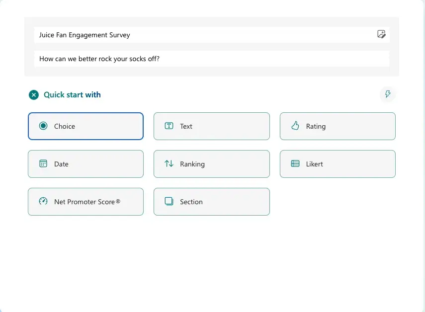 microsoft forms add first question