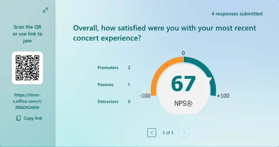 microsoft forms survey presentation