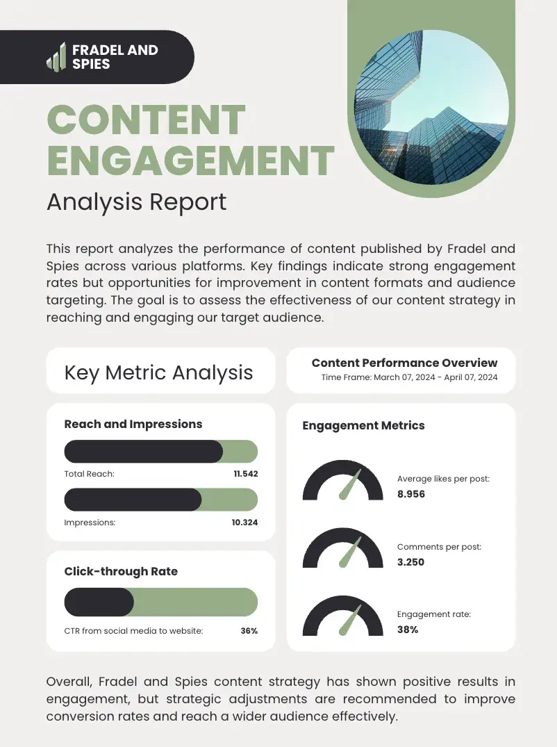 survey report template examples