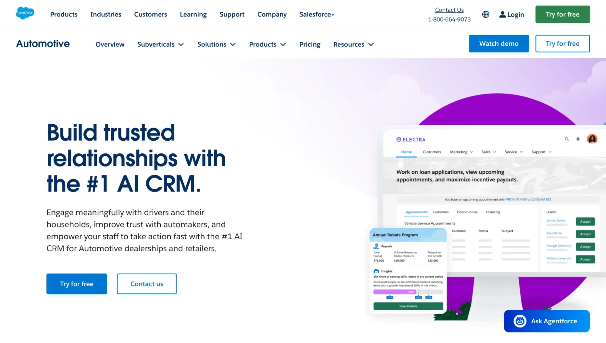 Automotive CRM: Salesforce