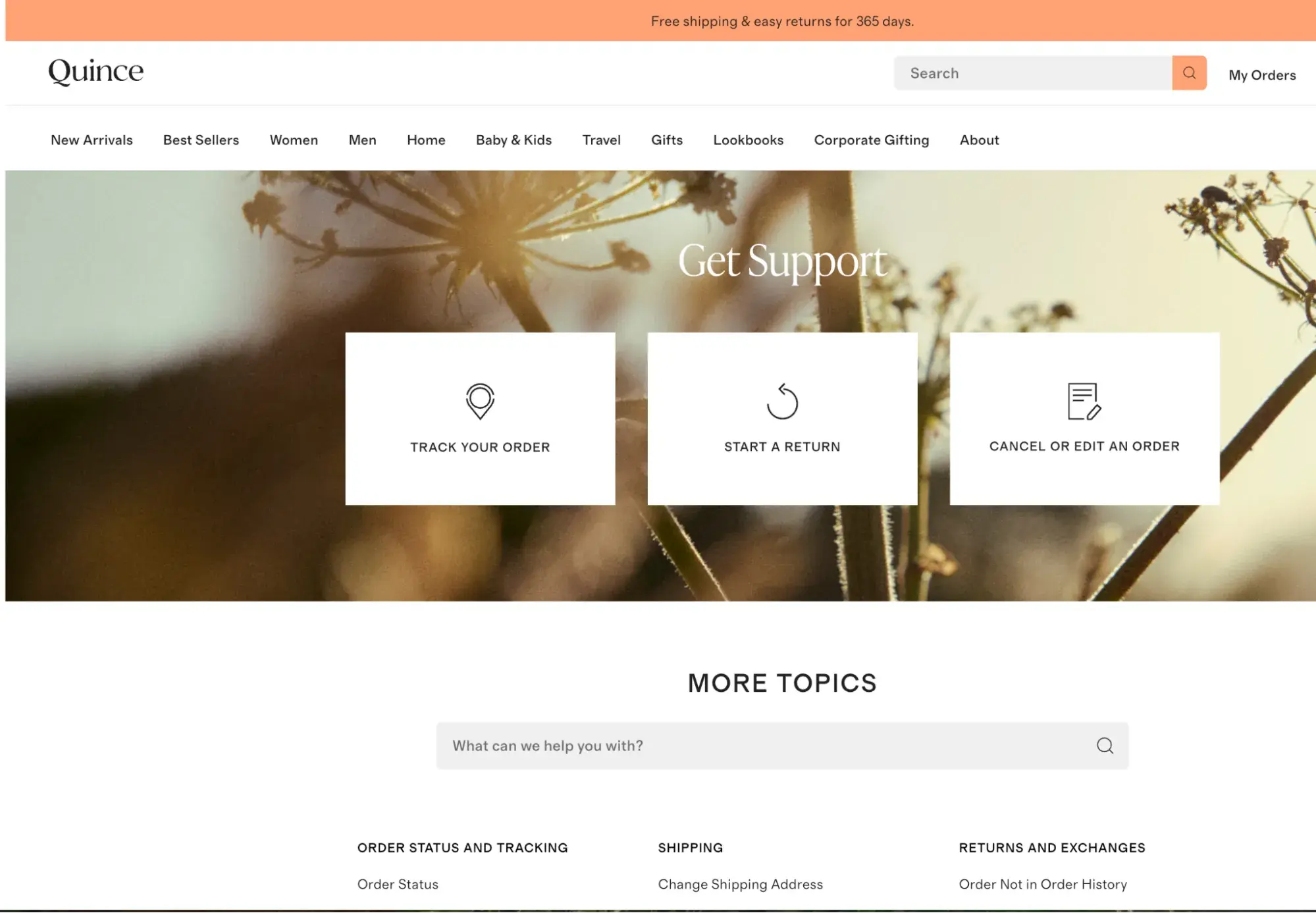 contact us page examples, quince contact page