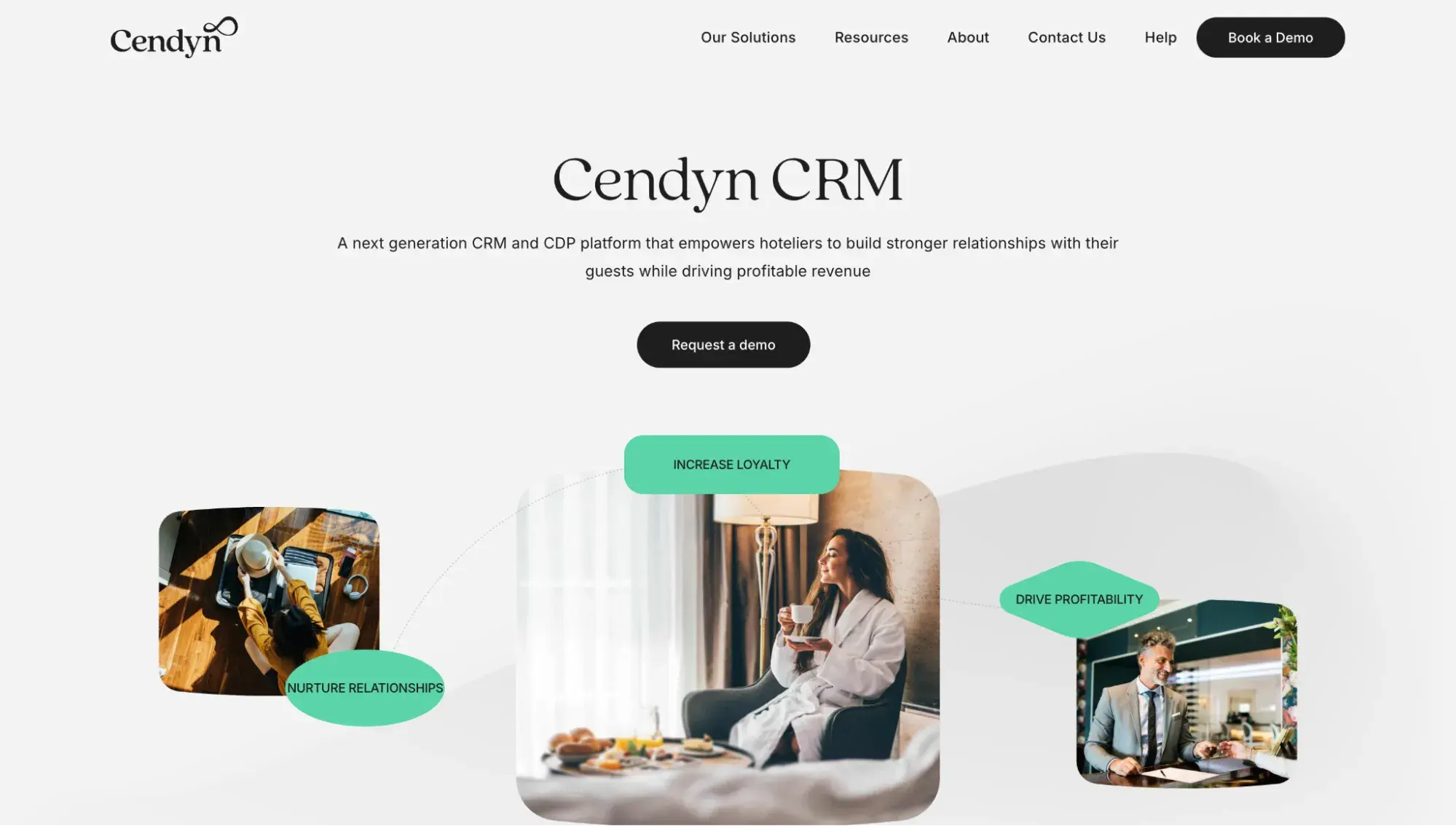 Cendyn CRM webpage