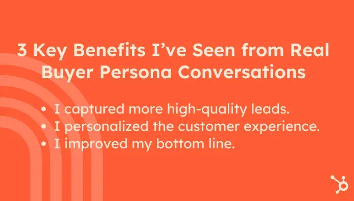 3 key benefits of user persona surveys & interviews