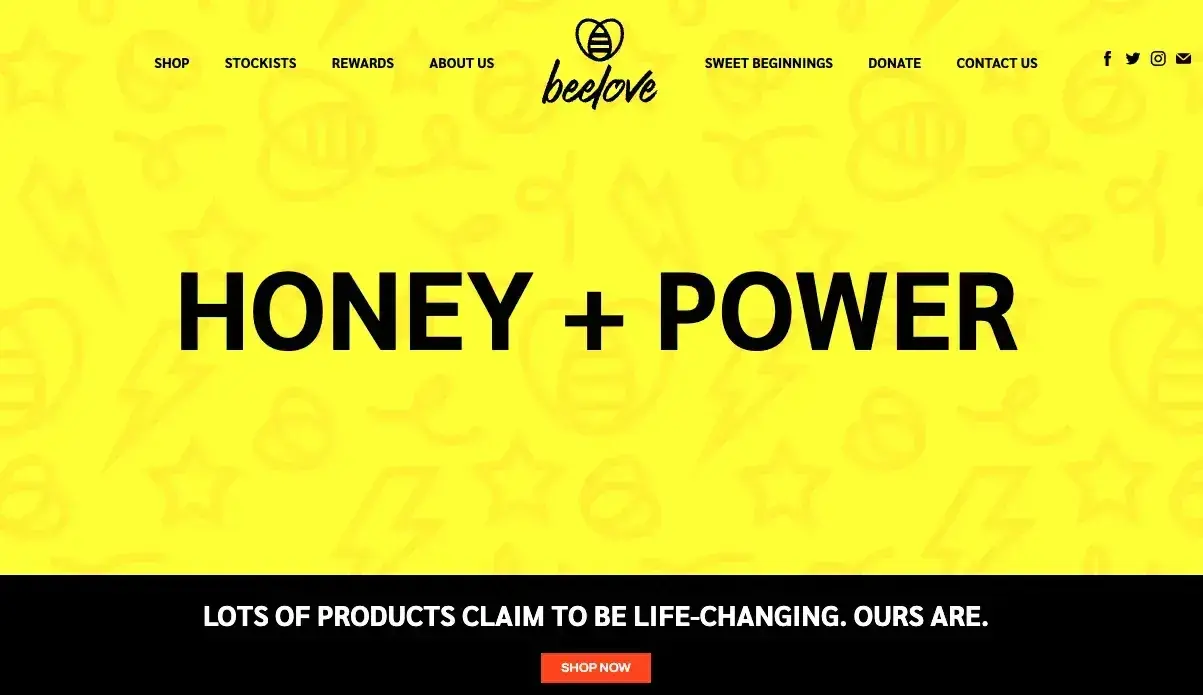 beelove copywriting examples