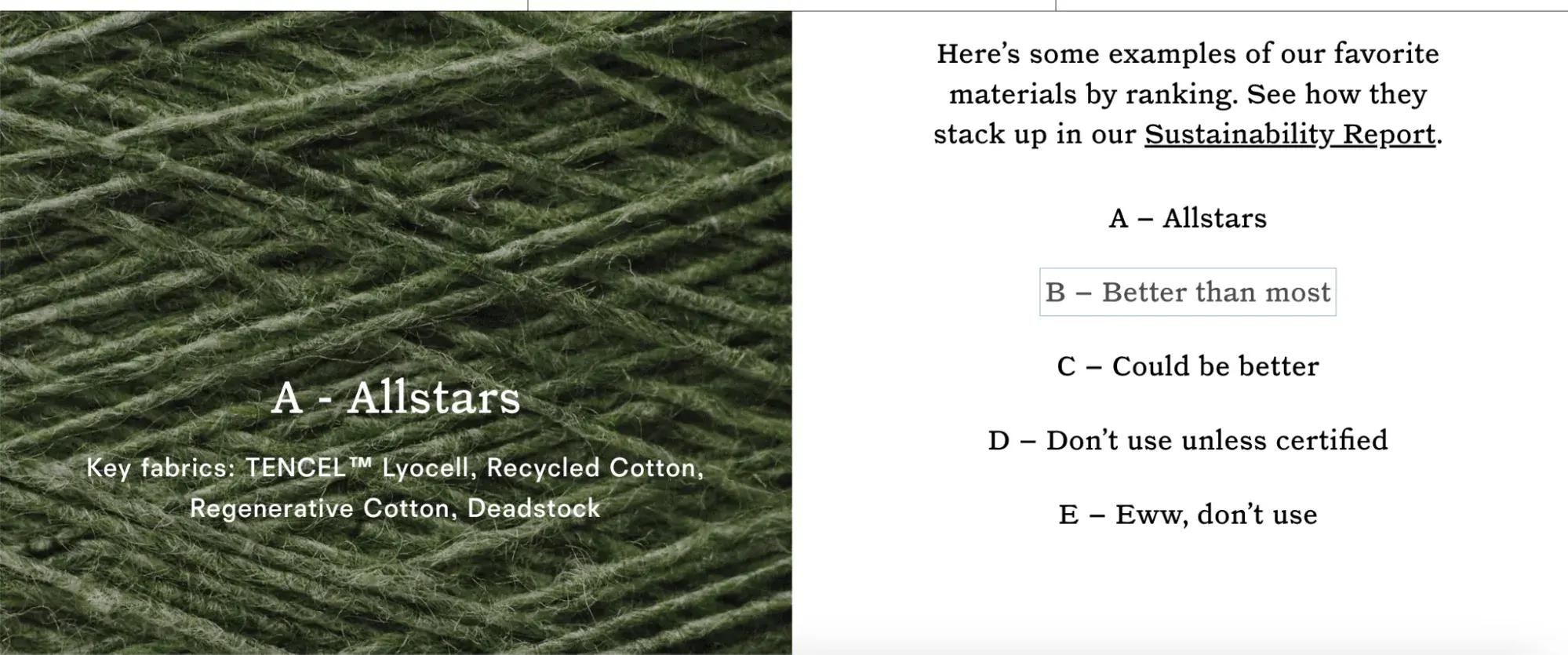 reformation sales brand copywriting examples