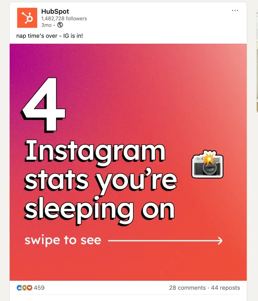 hubspot linkedin copywriting exampleshttps://www.linkedin.com/posts/hubspot_instagram-engagement-report-activity-7305974999205433345-wbl3?utm_source=share&utm_medium=member_desktop&rcm=acoaaconqaabpdymt20v3n1oadupx_yzeeyqwfe