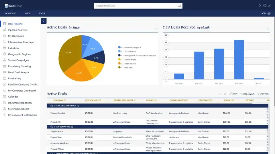 DealCloud is an investment management crm 