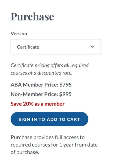 aba customer service representative certificate pricing, customer service programs