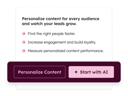content personalization with ai inside hubspots marketing hub