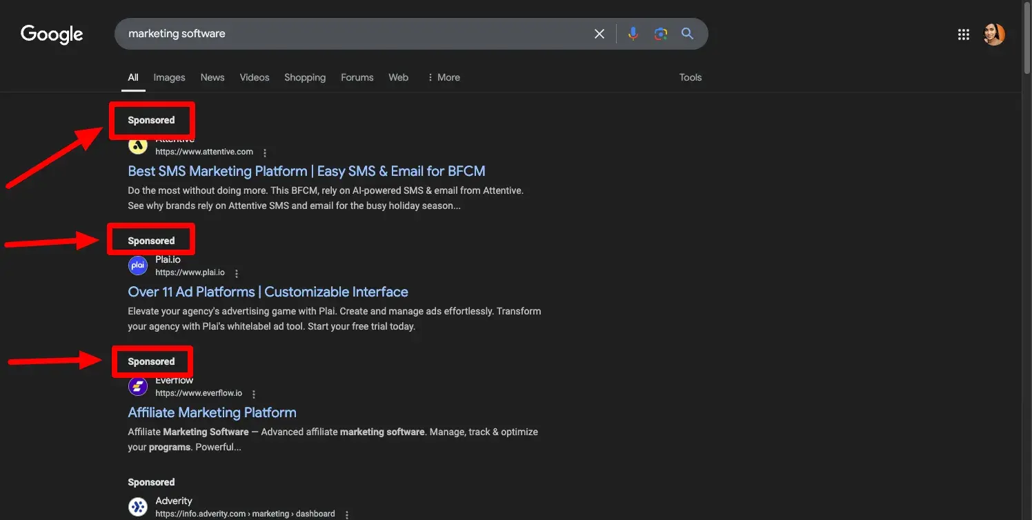 organic marketing vs paid marketing, ppc ads