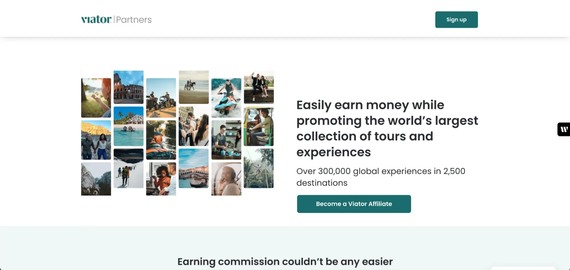 best affiliate programs — viator affiliate program landing page