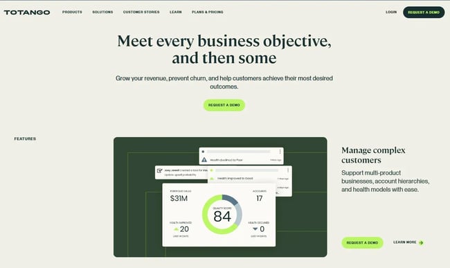 totango customer success crm