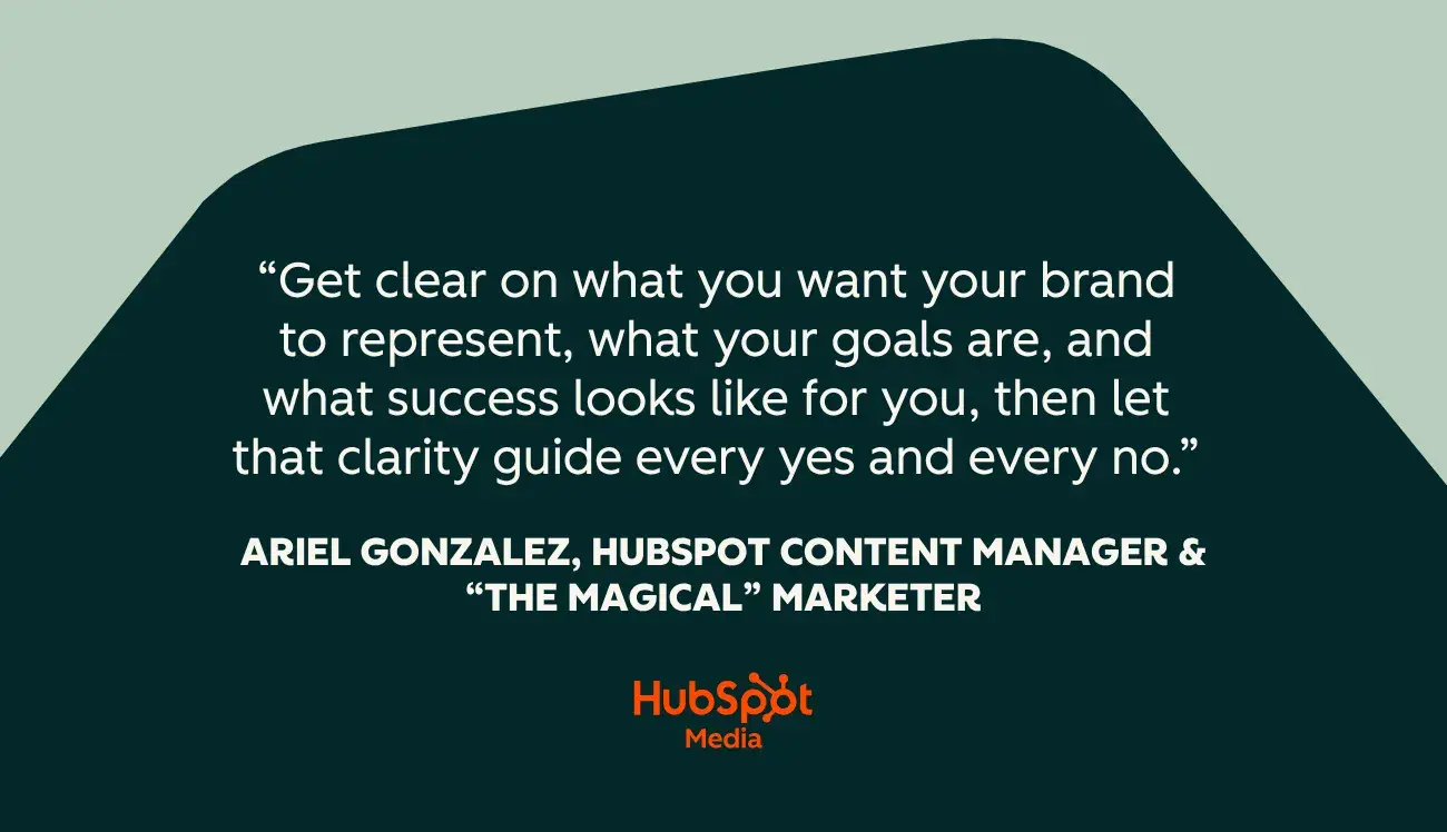 elevate your brand as a creator or entrepreneur from a minority background; ariel gonzalez on goal clarity